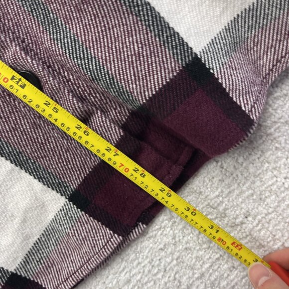 BC Clothing Co Heavy Overshirt Plaid Burgundy Men Sz 2XL Camp Lumberjack - Picture 6 of 11